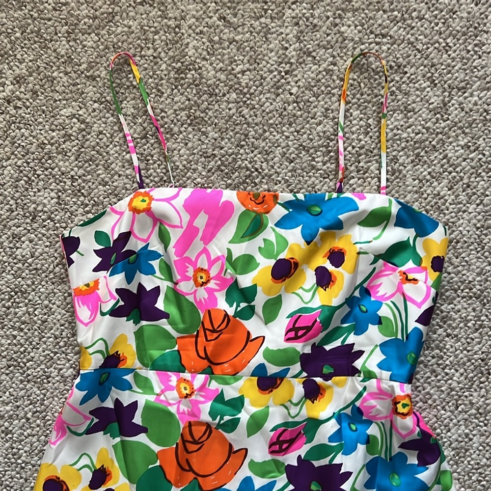 Like new, J.Crew floral maxi dress. - Picture 2 of 6